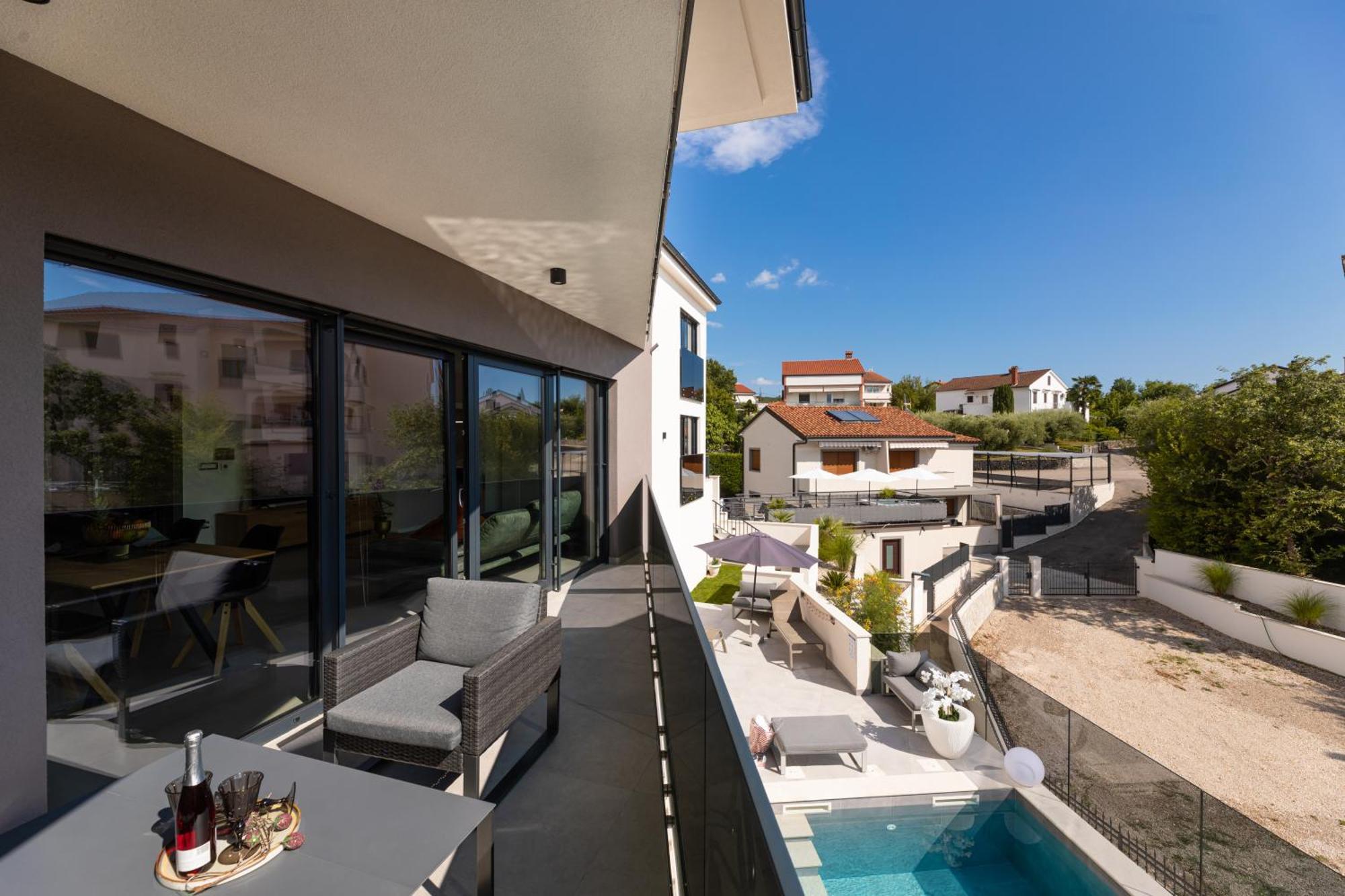Villa Aurea Apartments Malinska De Luxe 외부 사진